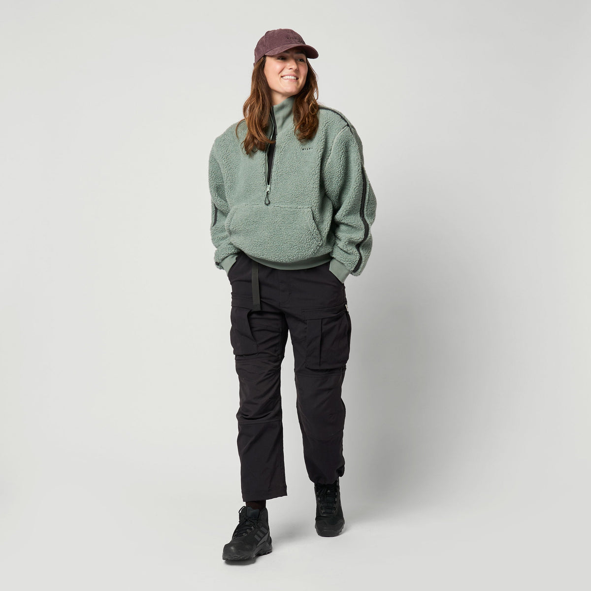 Teddy Zip Up Sweat Women