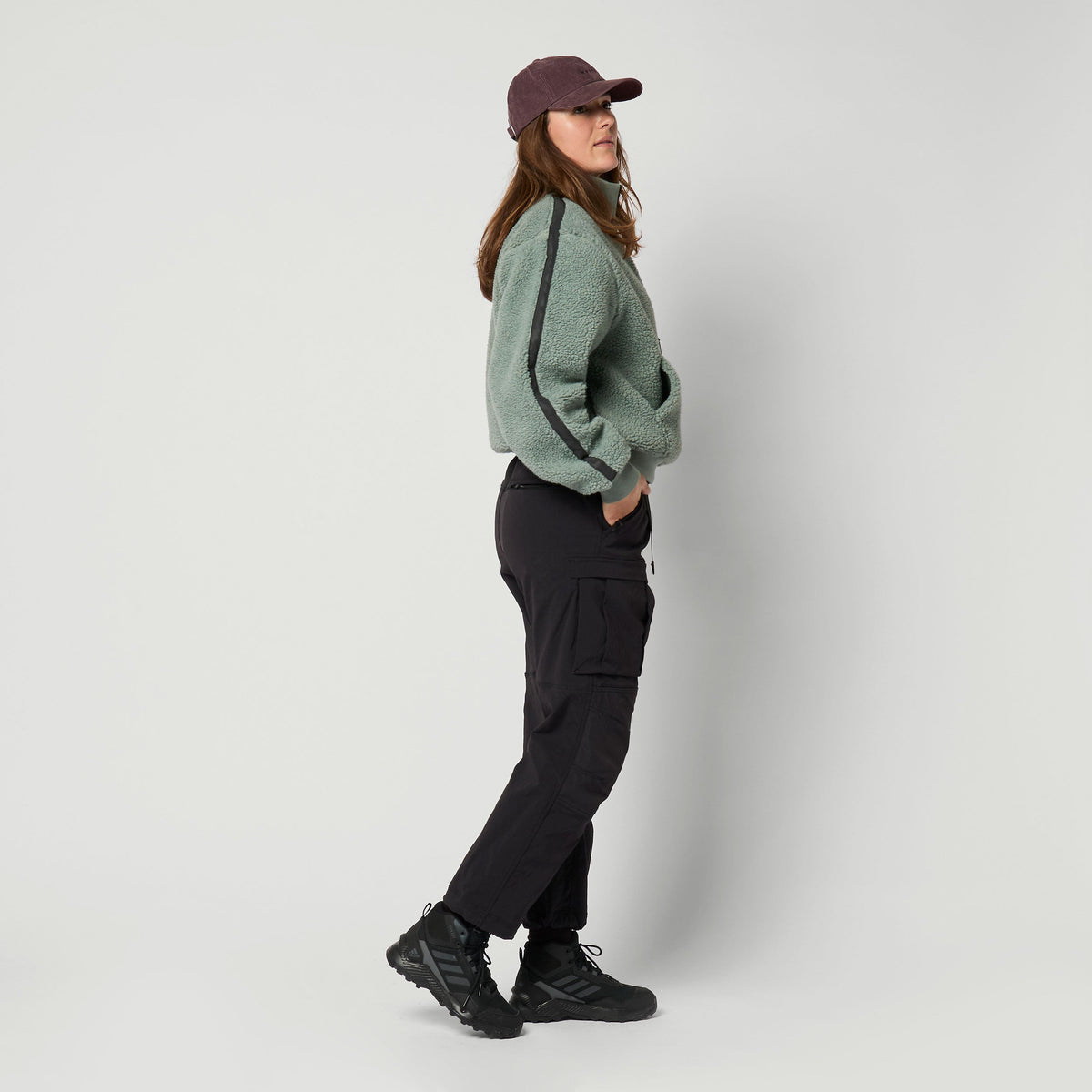 Teddy Zip Up Sweat Women