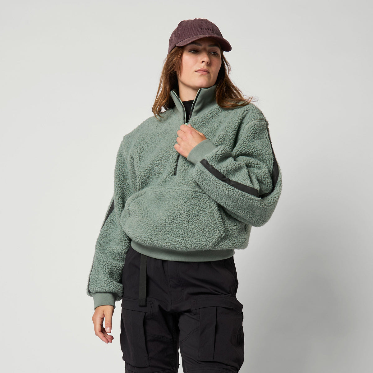 Teddy Zip Up Sweat Women